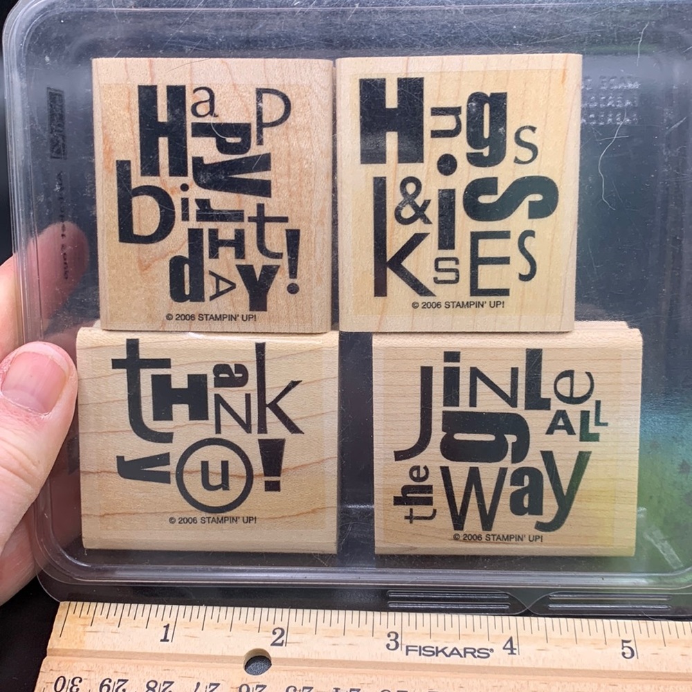Stampin’ Up box of 4 stamps